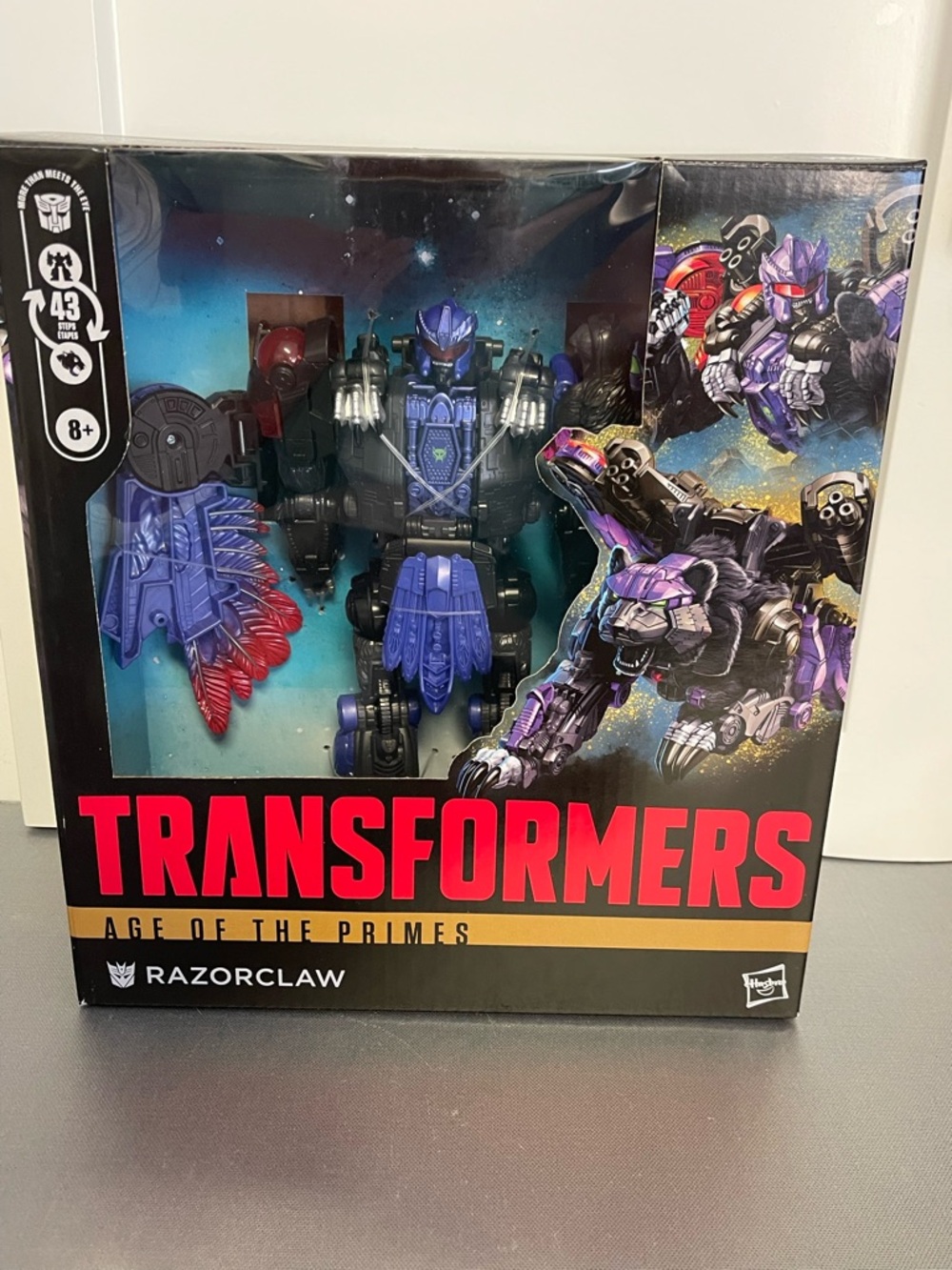 Hasbro Transformers Age of the Primes Razorclaw Action Figure- Blue & Purple NIP
